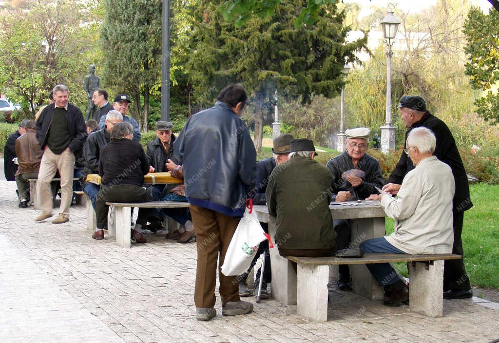 Budapesti képek - Kártyázók