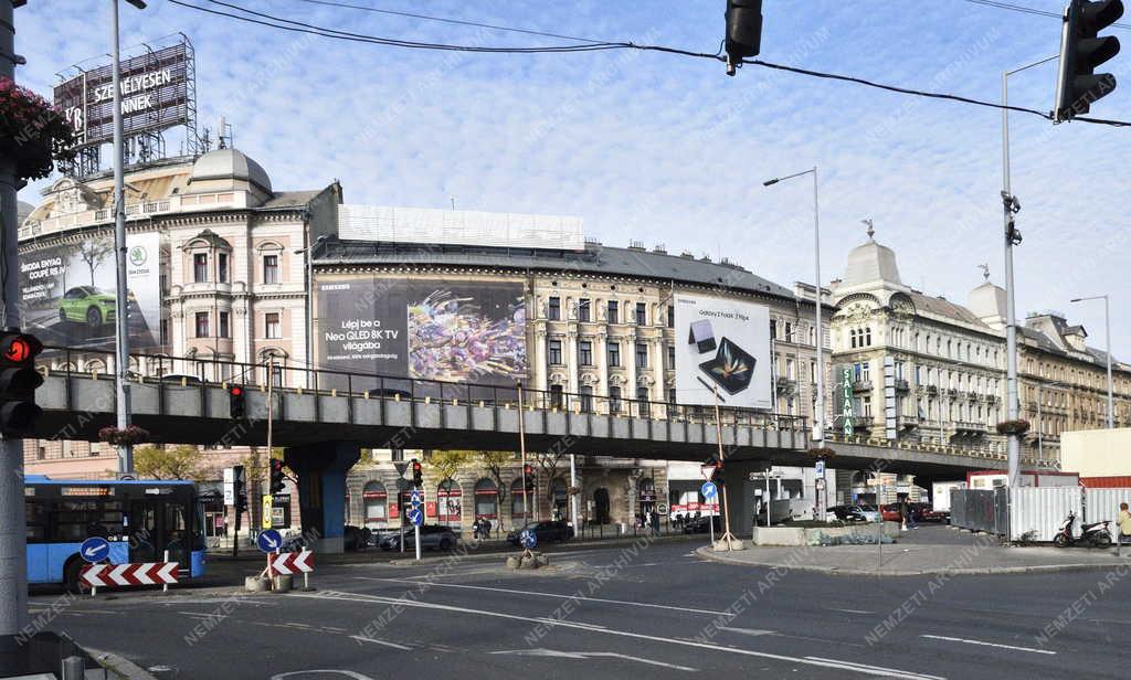 Városkép - Budapest - Nyugati téri felüljáró