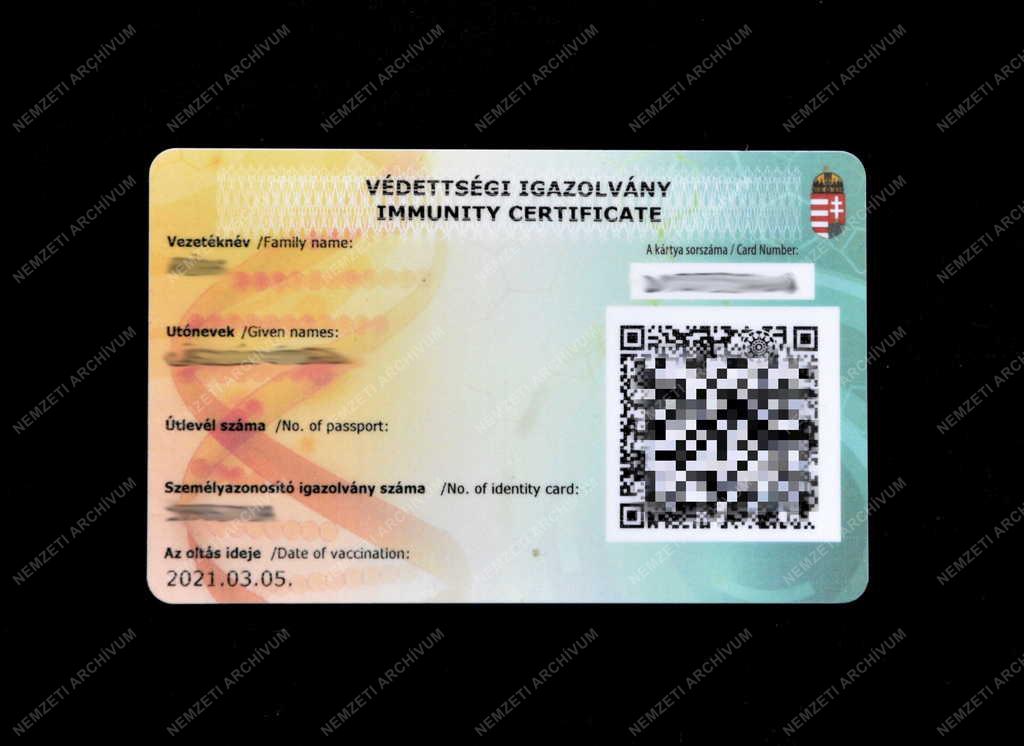 Egészségügy - COVID védettségi igazolvány