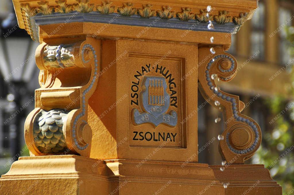 Művészet - Budapest - Díszkutak a felújított József nádor téren