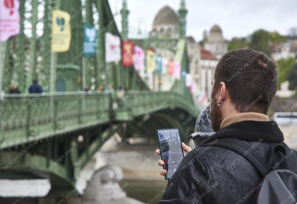 Városkép - Közlekedés - Budapest - Szabadság híd