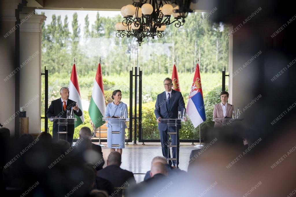 A Magyar-Szerb Stratégiai Együttműködési Tanács ülése Palicson