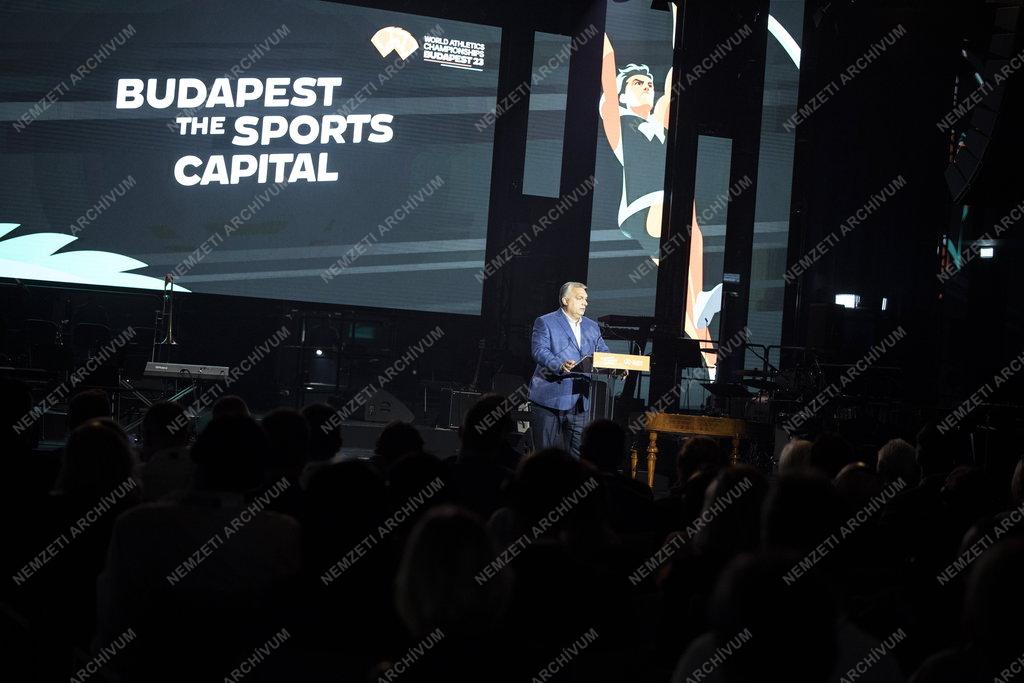 Atlétikai vb - Orbán Viktor a világbajnokság tiszteletére rendezett fogadáson