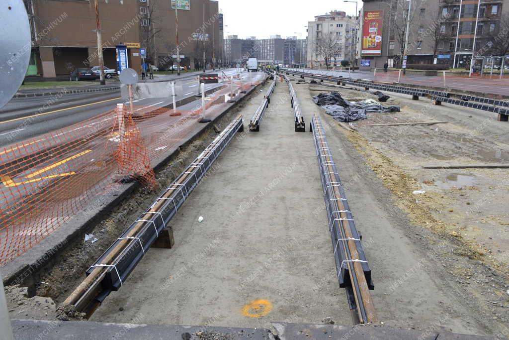 Felújítás - Budapest - Villamosvonal felújítása Kőbányán