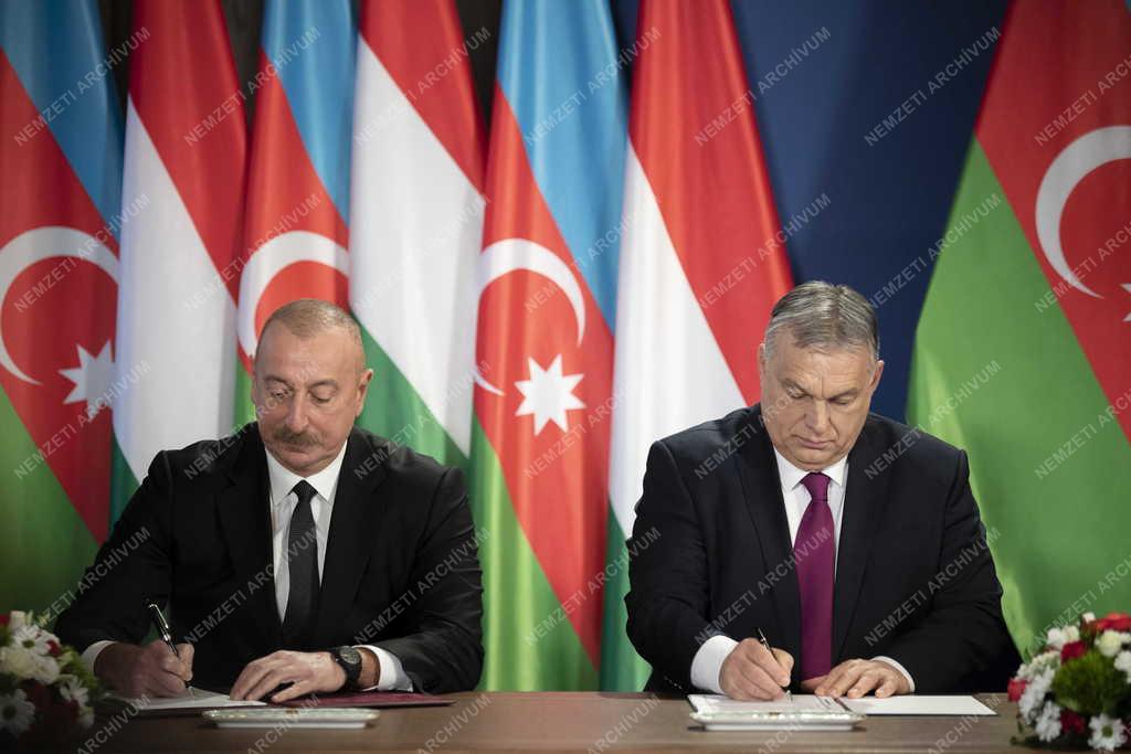 Orbán Viktor fogadta Azerbajdzsán köztársasági elnökét