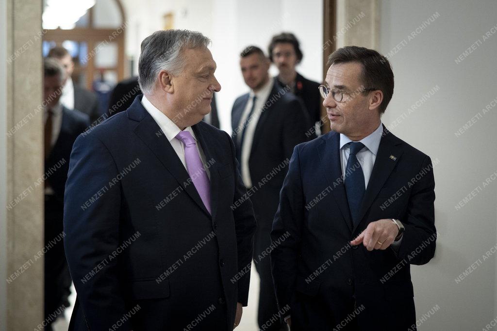Orbán Viktor fogadta a svéd miniszterelnököt