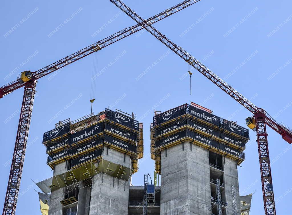 Városkép - Budapest - A MOL Csoport épülő központja