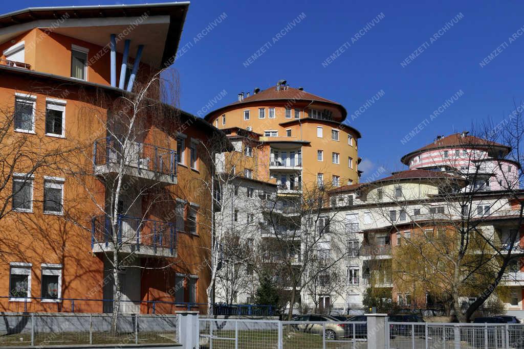 Városkép - Budapest - A Rózsaliget-lakópark Kőbányán 