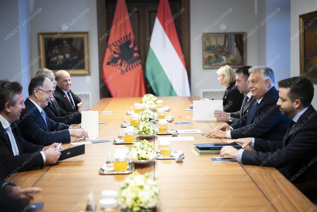 Orbán Viktor fogadta Albánia elnökét