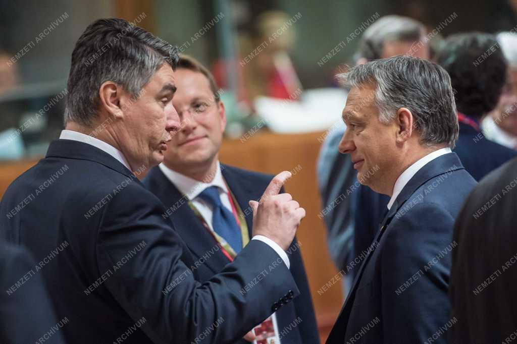 EU-csúcs Brüsszelben - Orbán Viktor