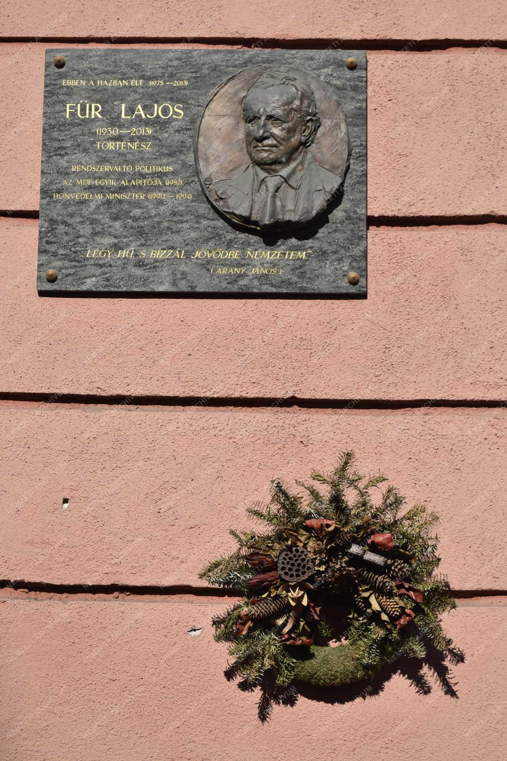 Városkép – Budapest – Für Lajos emléktáblája