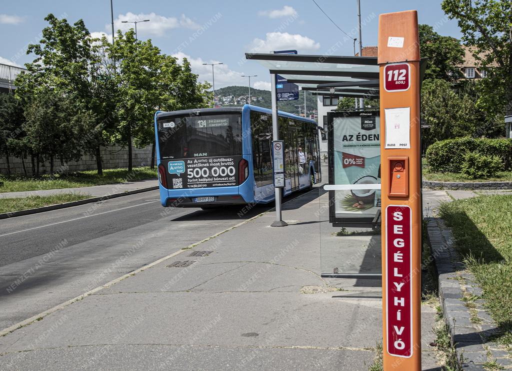 Közbiztonság - Budapest - Segélykérő állomás