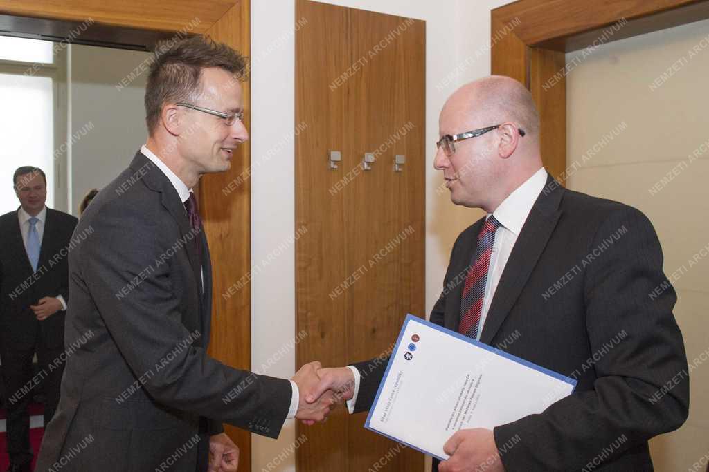 Szijjártó Péter Prágában