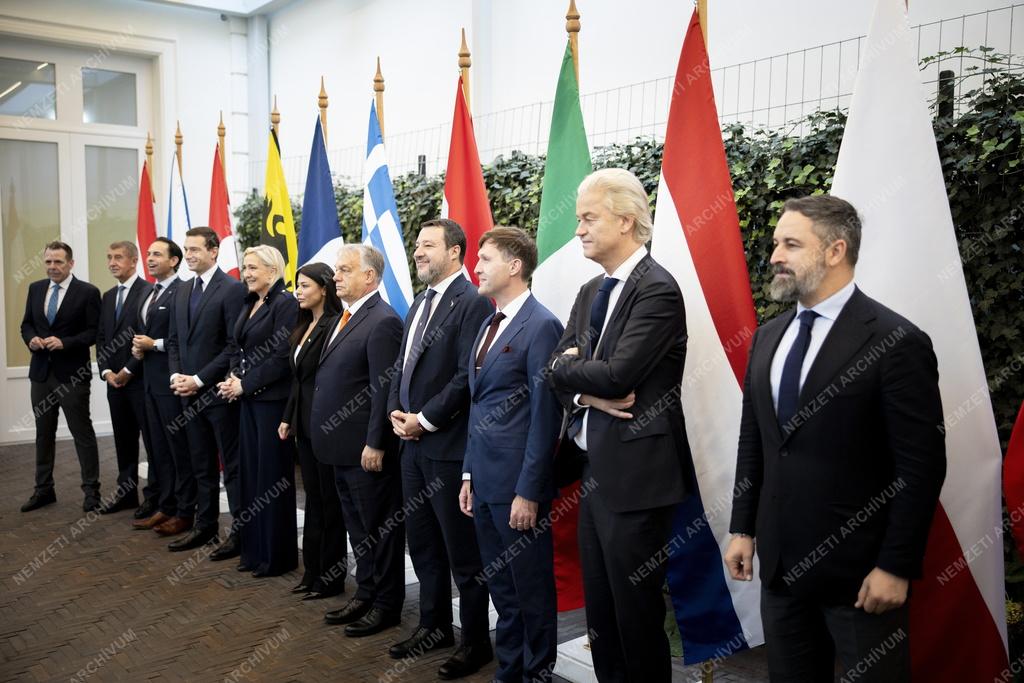 A Patrióták Európáért frakció vezetőinek brüsszeli találkozója