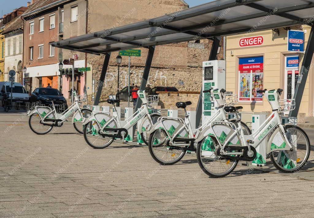 Közlekedés - Pécs - Pécsike közösségi kerékpáros rendszer 