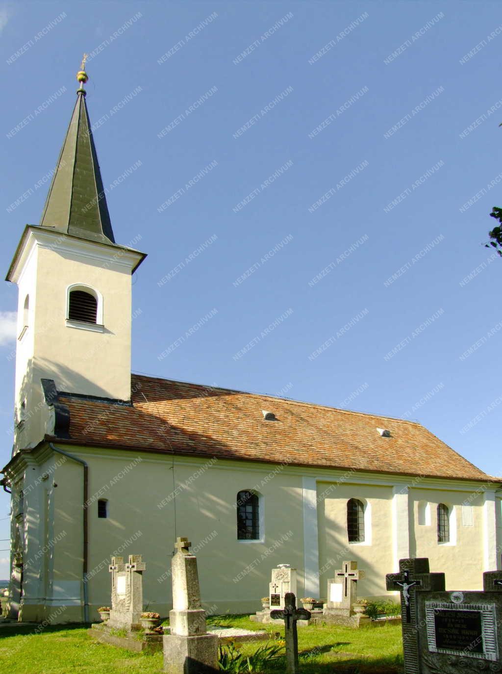 Táj, város - Boconfölde - Templom