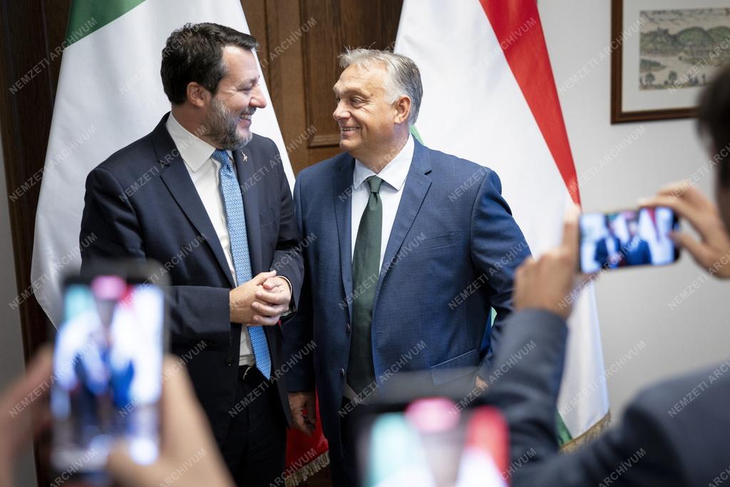 Orbán Viktor fogadta Matteo Salvinit
