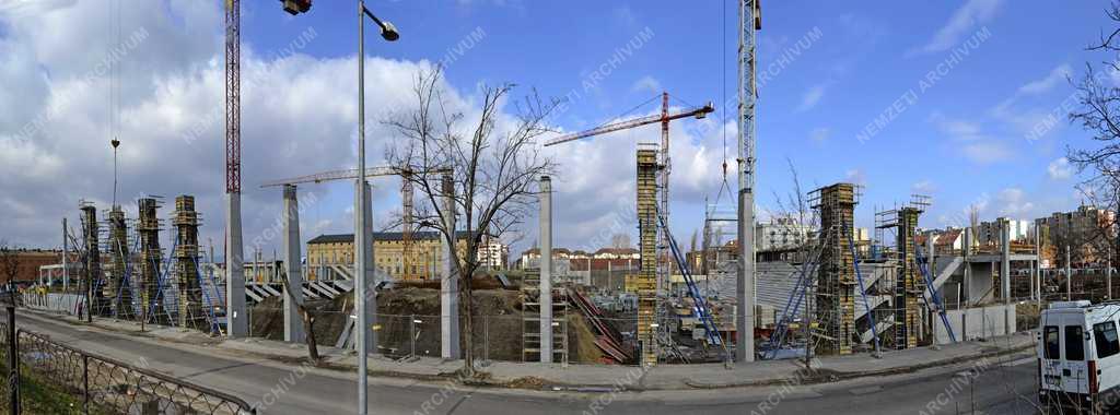Építkezés - Budapest - Épül az MTK új stadionja