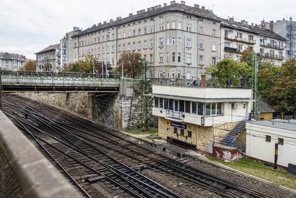 Közlekedés - Budapest - Déli pályaudvar rendezőtere