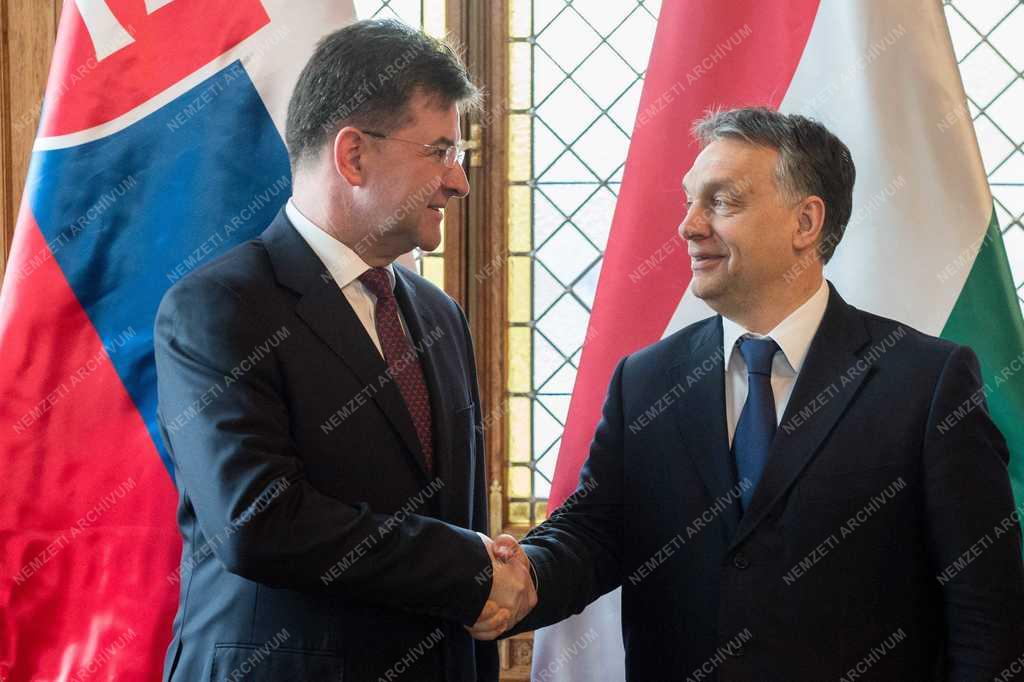 Orbán Viktor kormányfő fogadta Miroslav Lajcák szlovák miniszterelnök-helyettest