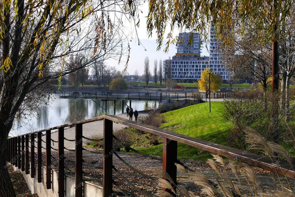  Városkép - Budapest - A Lágymányosi-öböl és környéke ősszel