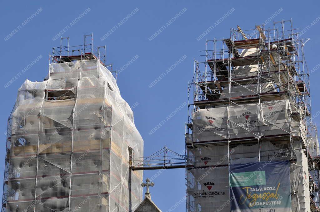 Egyház - Megújul a budapesti Lehel téri templom homlokzata