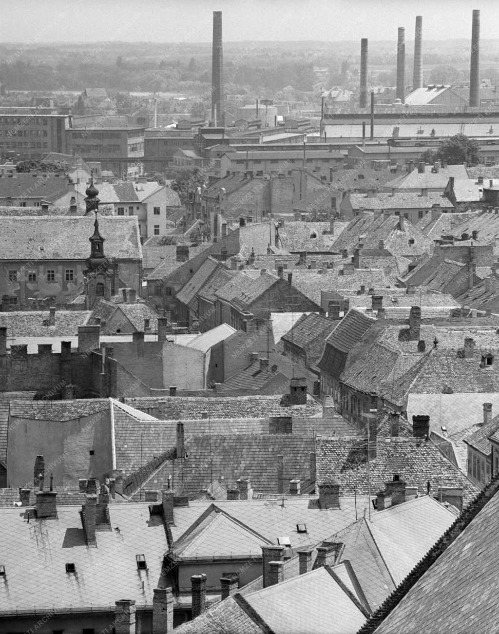 Városkép - Győri háztetők