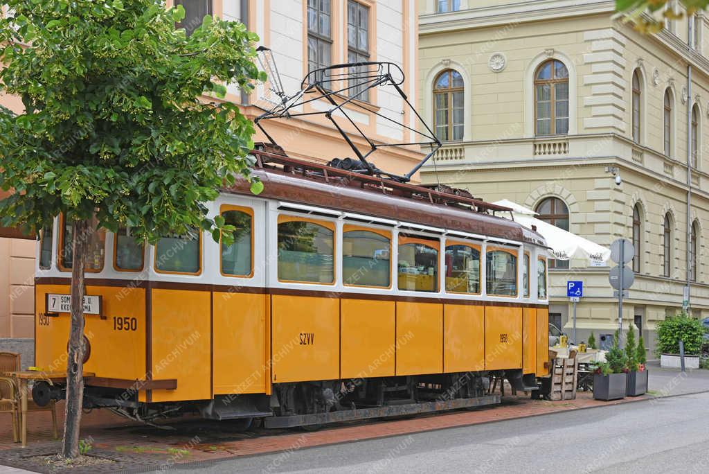 Városkép - Szeged - Régi villamos