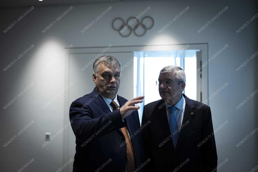 Orbán Viktor a NOB vezetőjével tárgyalt