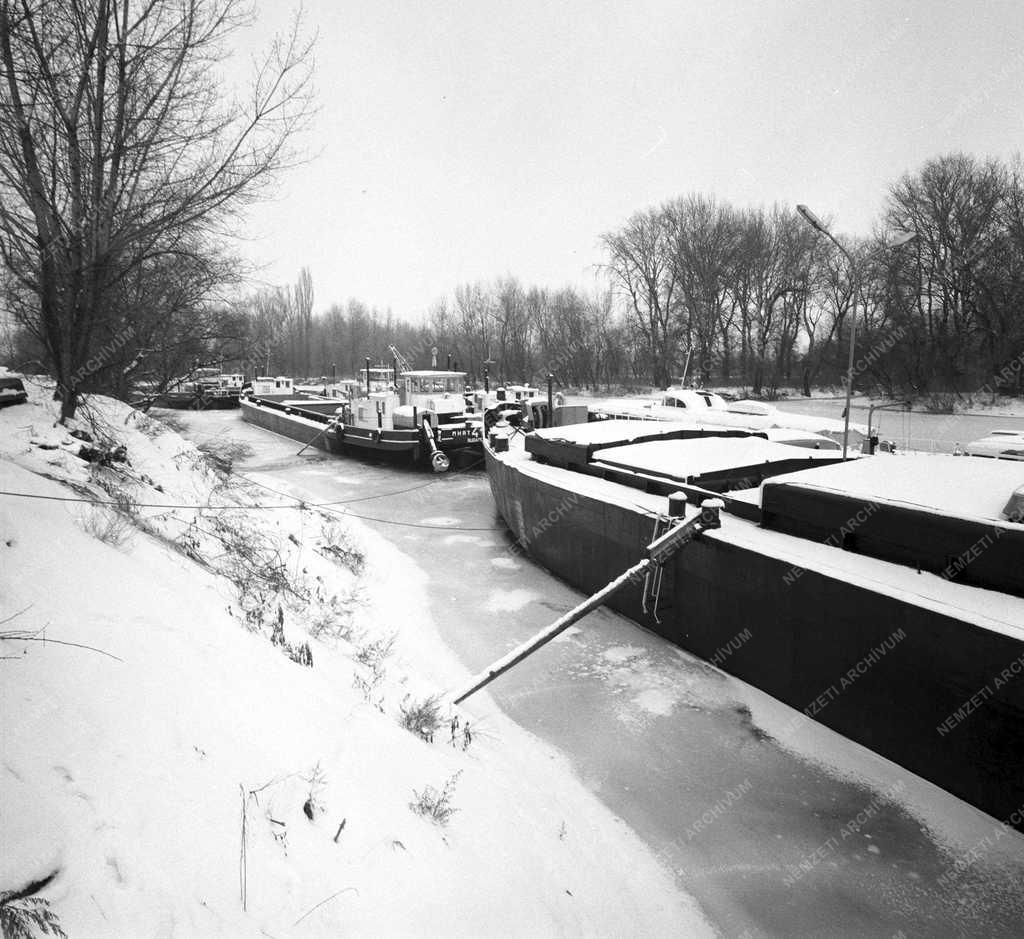 A jég fogságában - Telelnek a hajók