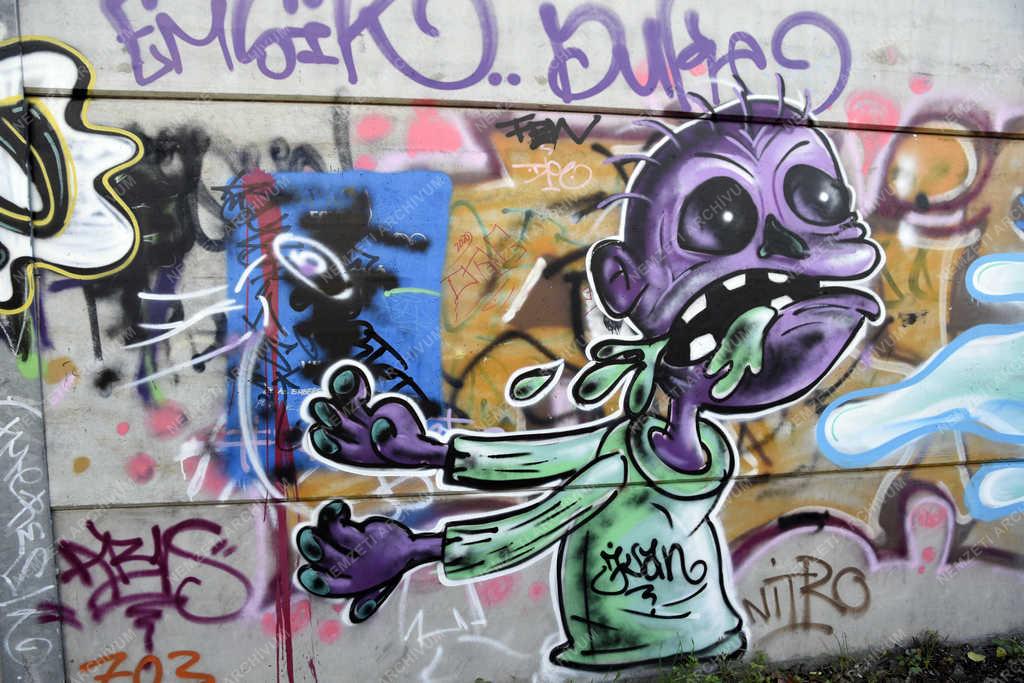 Utcakép - Budapest - Graffitik