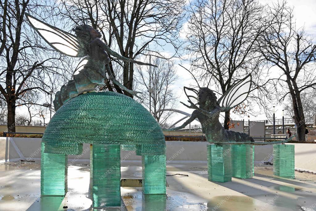 Városkép - Szolnok - Tiszavirág szökőkút