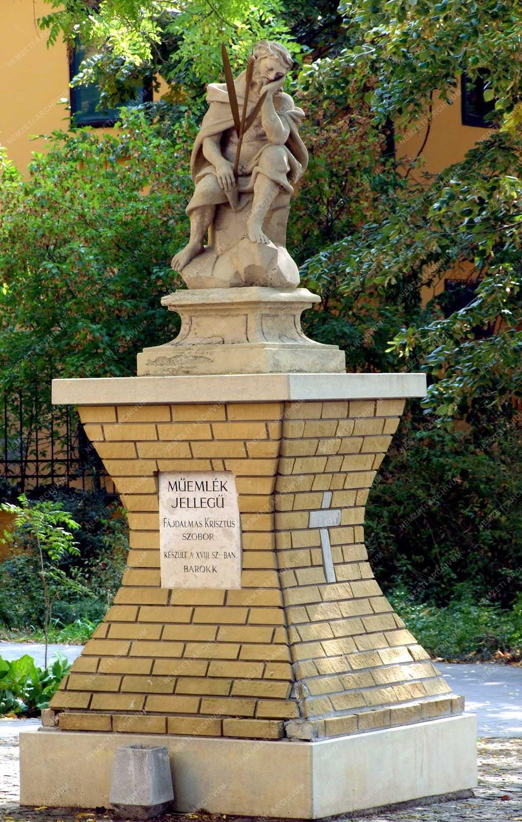 Műalkotás - Barokk Krisztus-szobor Kiskunfélegyházán