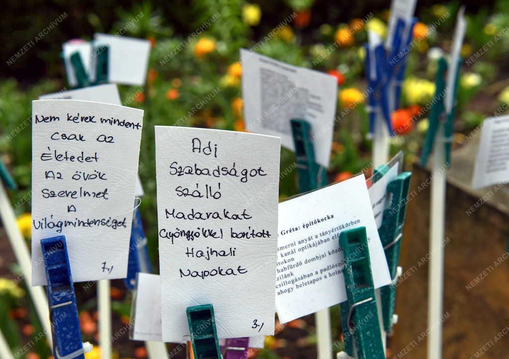 Kultúra - Érdekesség - Verskert Debrecenben