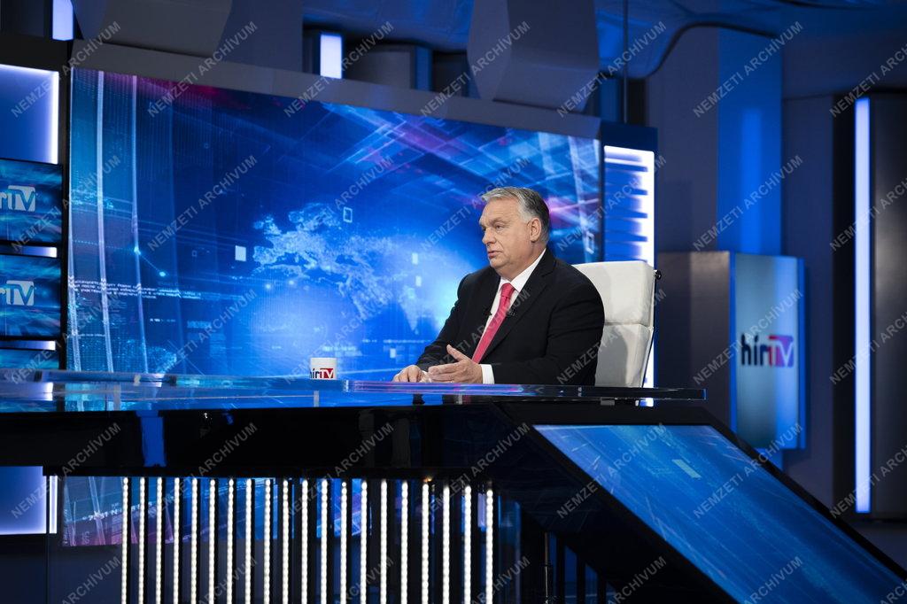 Orbán Viktor interjút adott a Hír TV-nek