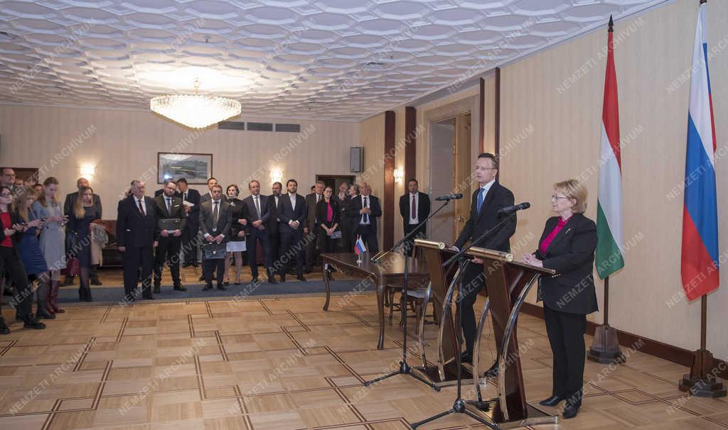 Szijjártó Péter a XII. Magyar-Orosz Gazdasági Együttműködési Kormányközi Bizottság moszkvai ülésén