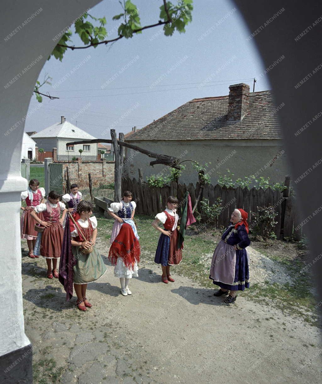 Folklór - Népszokás - Pünkösdölés Vitnyéden