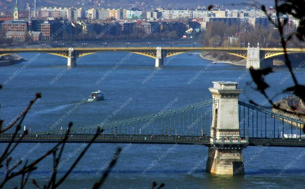 Táj, város - Budapest - Dunai panoráma 