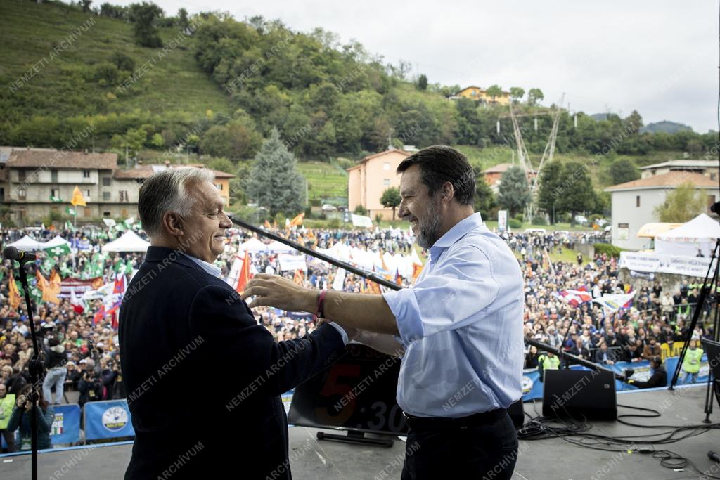 A Liga párt éves gyűlése Olaszországban - Orbán Viktor