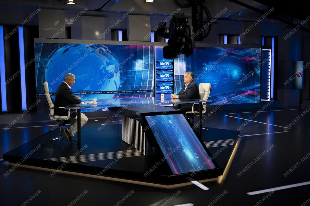 Orbán Viktor interjút adott a Hír TV-nek