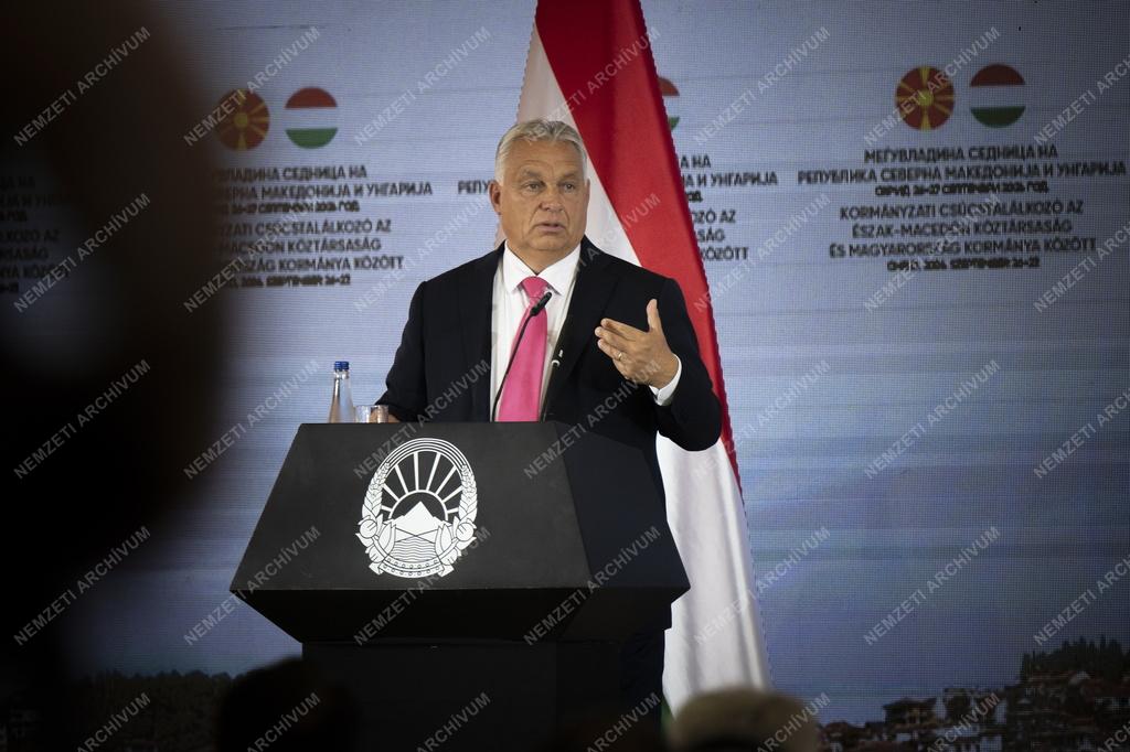 Orbán Viktor Észak-Macedóniában