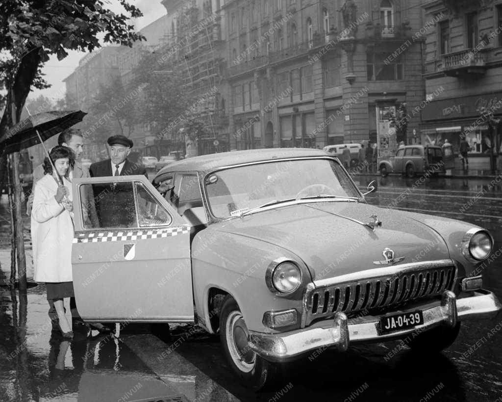 Közlekedés - Új Volga típusú taxik Budapesten