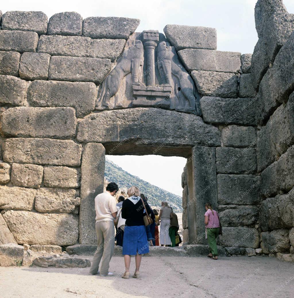 Turizmus - Mükéné - Oroszlános kapu