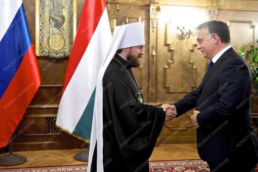 Orbán Viktor fogadta Hilarion volokalamszki metropolitát