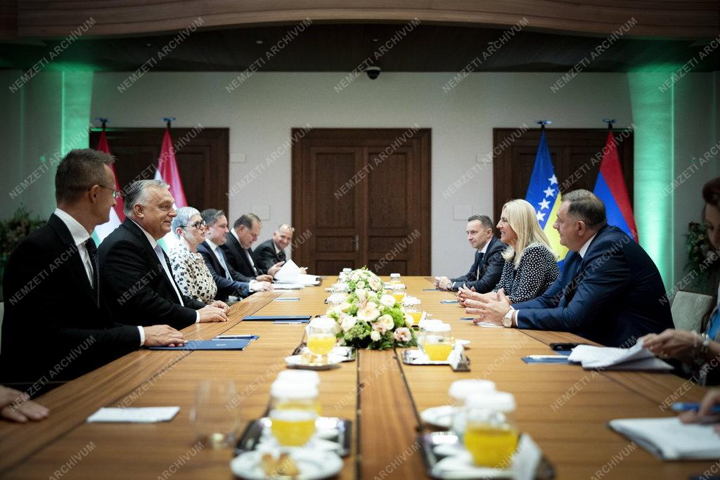 Orbán Viktor boszniai vezetőkkel tárgyalt