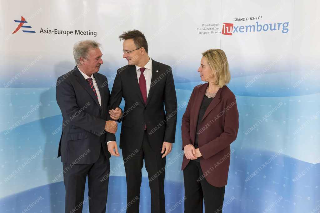 Szijjártó Péter az Ázsia-Európa Találkozó (ASEM) külügyminiszteri szintű tanácskozásán Luxembourgban