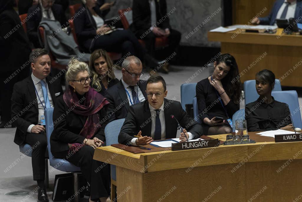 Szijjártó Péter New Yorkban