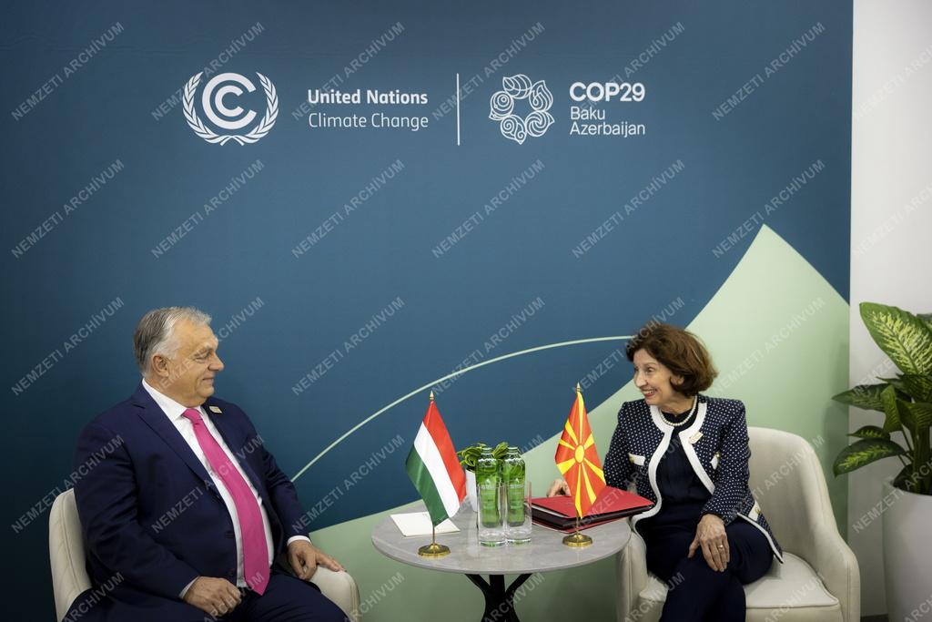 Orbán Viktor a COP29 klímakonferencián Azerbajdzsánban