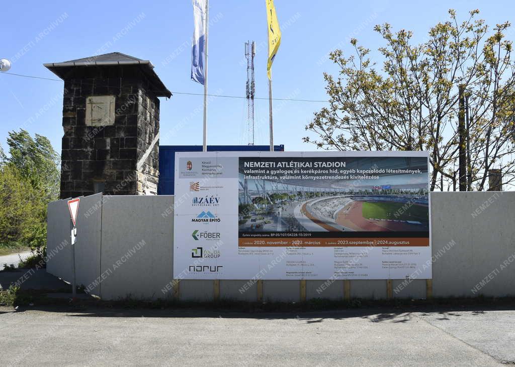 Településfejlesztés - Épül a budapesti Nemzeti Atlétikai Stadion