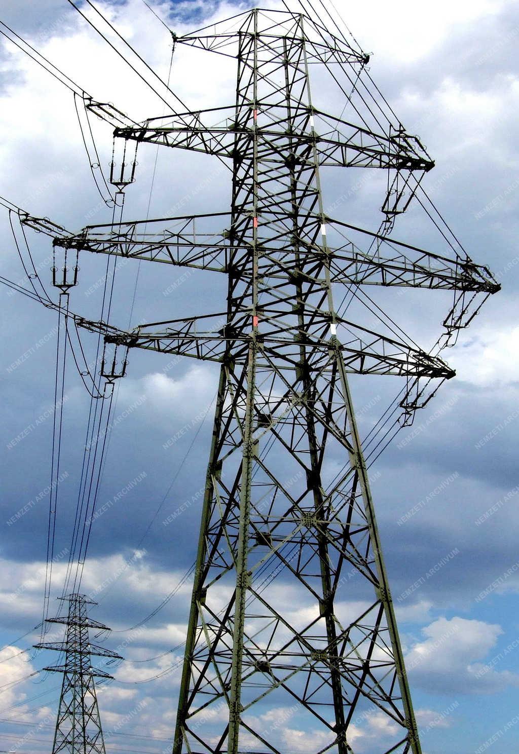 Energiaszolgáltatás - Budapest - Magas feszültségű elektromos távvezeték
